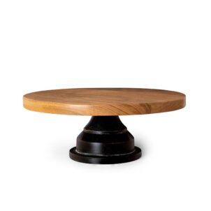 Handcrafted Wooden Cake Stand – Elegant Dessert Display | Goliya Craft & Decor