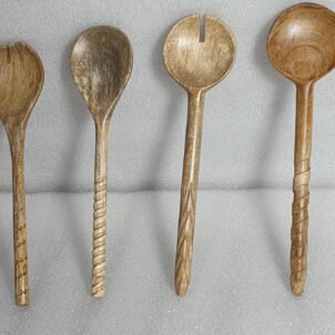 Handcrafted Wooden Karchhi (Cooking Ladle) – Acacia Wood