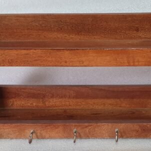 Handcrafted Wooden Key Holder Wall Organizer – Goliya Craft & Decor