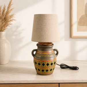 Handcrafted Terracotta Table Lamp
